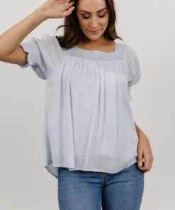 IL Alyssa Back Tie Top | Powder Blue 11 IL Alyssa Back Tie Top | Powder Blue