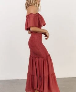 JH Amalfi Smocked Maxi Dress | Rose Dresses