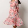 SL Amaretto Midi Dress | Pink + Blue Floral Dresses