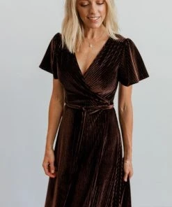 BB Custom Andi Ribbed Velvet Wrap Dress | Black Orchid Dresses 10 BB Custom Andi Ribbed Velvet Wrap Dress | Black Orchid Dresses