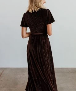 BB Custom Andi Ribbed Velvet Wrap Dress | Black Orchid Dresses 9 BB Custom Andi Ribbed Velvet Wrap Dress | Black Orchid Dresses