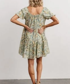 HAY Dresses Annette Mini Dress | Sage Multi Floral