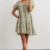 HAY Dresses Annette Mini Dress | Sage Multi Floral