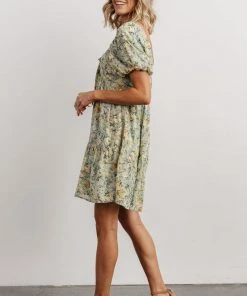 HAY Dresses Annette Mini Dress | Sage Multi Floral