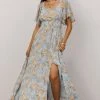 BB Custom April Sweetheart Maxi Dress | Blue Blooms