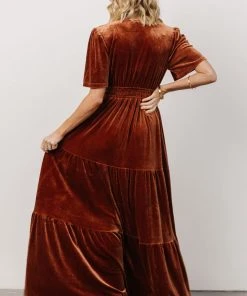 RR Dresses Artemis Velvet Maxi Dress | Dark Spice 13 RR Dresses Artemis Velvet Maxi Dress | Dark Spice