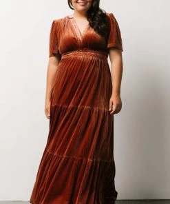 RR Dresses Artemis Velvet Maxi Dress | Dark Spice 20 RR Dresses Artemis Velvet Maxi Dress | Dark Spice