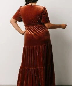 RR Dresses Artemis Velvet Maxi Dress | Dark Spice 19 RR Dresses Artemis Velvet Maxi Dress | Dark Spice