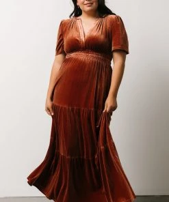 RR Dresses Artemis Velvet Maxi Dress | Dark Spice 17 RR Dresses Artemis Velvet Maxi Dress | Dark Spice