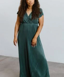 BB Custom Athena Pleated Maxi Dress | Lagoon Dresses