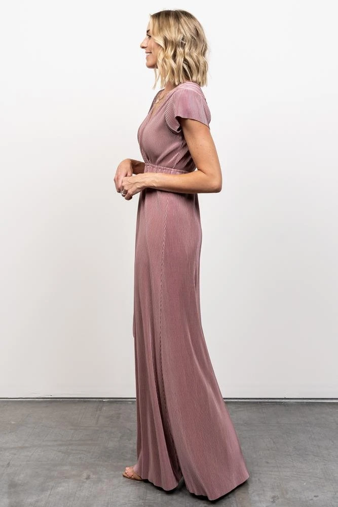 BB Custom Athena Pleated Maxi Dress | Rose Dresses BB Custom Athena Pleated Maxi Dress | Rose Dresses