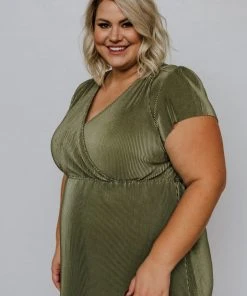 BB Custom Dresses Athena Pleated Maxi Dress | Sage