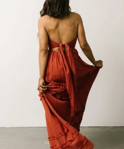 DD Augusta Halter Neck Maxi Dress | Terracotta Dresses 20 DD Augusta Halter Neck Maxi Dress | Terracotta Dresses