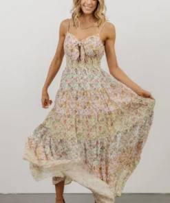 FT Dresses Azalea Tiered Maxi Dress | Multi Floral Print