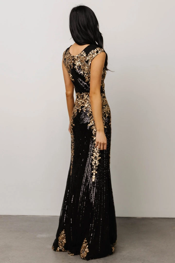 RR Azura Gown | Black And Gold 11 RR Azura Gown | Black And Gold