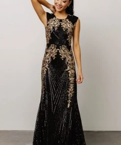 RR Azura Gown | Black And Gold 25 RR Azura Gown | Black And Gold