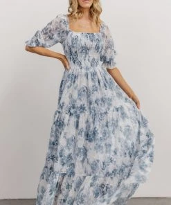 BB Custom Bailey Eyelet Maxi Dress | Blue