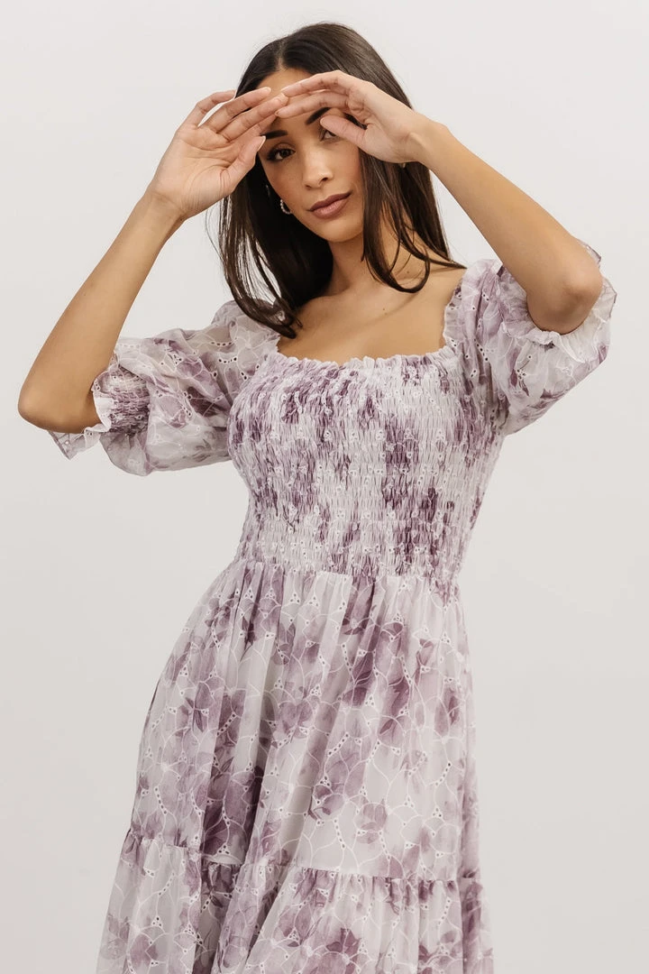 BB Custom Bailey Eyelet Maxi Dress | Lavender Dresses BB Custom Bailey Eyelet Maxi Dress | Lavender Dresses