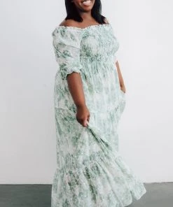 BB Custom Dresses Bailey Eyelet Maxi Dress | Sage