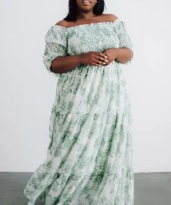 BB Custom Dresses Bailey Eyelet Maxi Dress | Sage