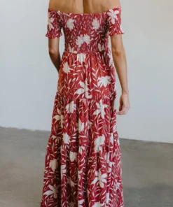 Soi Becca Smocked Maxi Dress | Rust 5 Soi Becca Smocked Maxi Dress | Rust