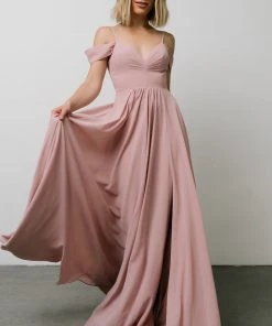 Soi Bianca Lace Maxi Dress | Dusty Rose Dresses
