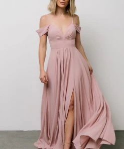 Soi Bianca Lace Maxi Dress | Dusty Rose Dresses