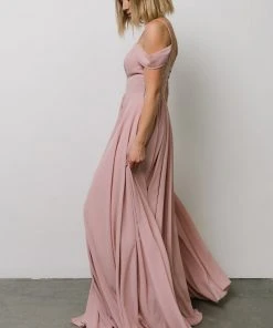 Soi Bianca Lace Maxi Dress | Dusty Rose Dresses