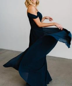 Soi Bianca Lace Maxi Dress | Navy