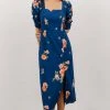SL Biscayne Midi Dress | Dark Blue Floral