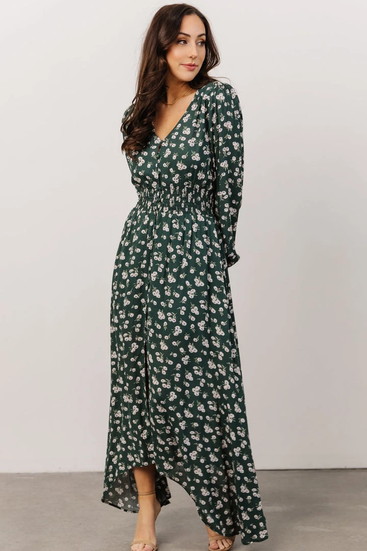 HAY Briar Maxi Dress | Green Floral Dresses 6 HAY Briar Maxi Dress | Green Floral Dresses
