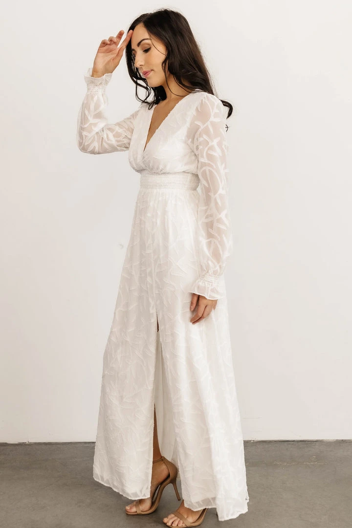 BB Custom Bridget Textured Maxi Dress | White Dresses 7 BB Custom Bridget Textured Maxi Dress | White Dresses