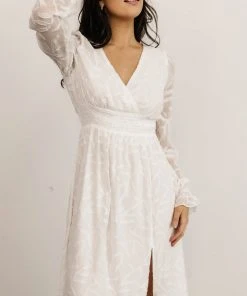 BB Custom Bridget Textured Maxi Dress | White Dresses 21 BB Custom Bridget Textured Maxi Dress | White Dresses