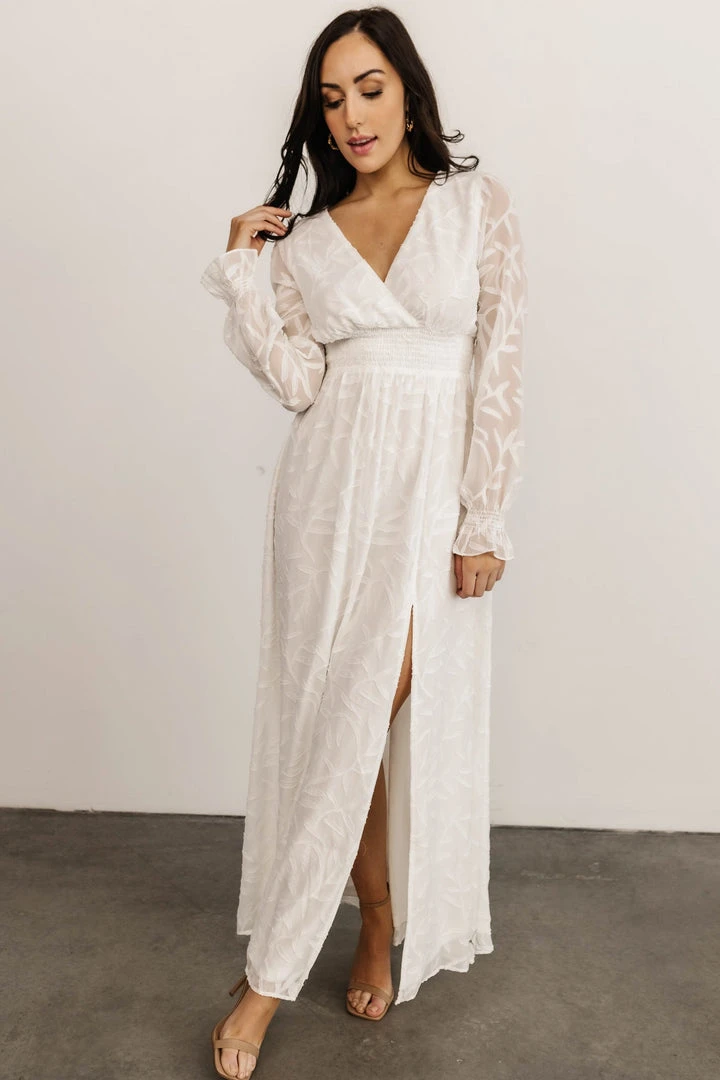 BB Custom Bridget Textured Maxi Dress | White Dresses 5 BB Custom Bridget Textured Maxi Dress | White Dresses