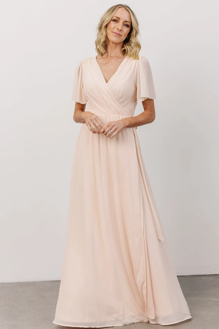 Soi Brighton Wrap Maxi Dress | Light Peach Dresses Soi Brighton Wrap Maxi Dress | Light Peach Dresses