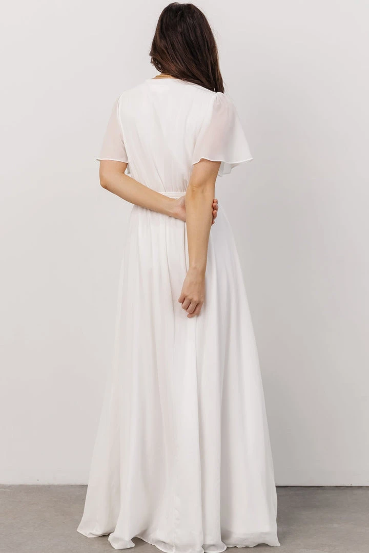 Soi Dresses Brighton Wrap Maxi Dress | Off White Soi Dresses Brighton Wrap Maxi Dress | Off White