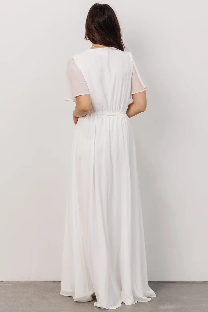 Soi Dresses Brighton Wrap Maxi Dress | Off White Soi Dresses Brighton Wrap Maxi Dress | Off White