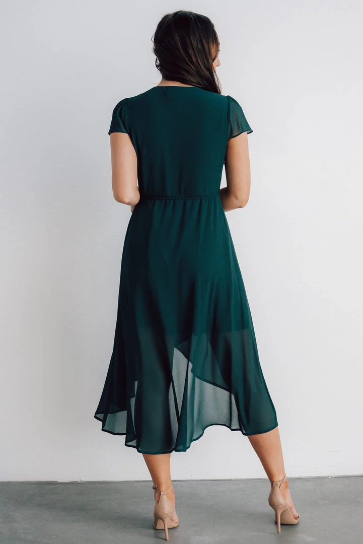 Soi Bristol Midi Wrap Dress | Emerald 6 Soi Bristol Midi Wrap Dress | Emerald