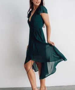 Soi Bristol Midi Wrap Dress | Emerald 11 Soi Bristol Midi Wrap Dress | Emerald
