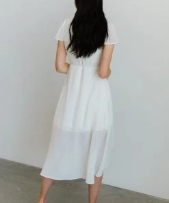 Soi Bristol Midi Wrap Dress | Off White Dresses