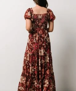 FT Britney Tiered Maxi Dress | Autumn Day Floral