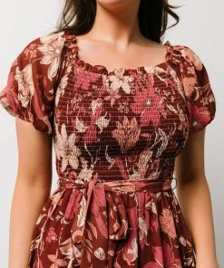 FT Britney Tiered Maxi Dress | Autumn Day Floral