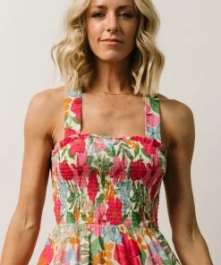 FT Dresses Britt Maxi Dress | Pink + Green Floral Print 11 FT Dresses Britt Maxi Dress | Pink + Green Floral Print