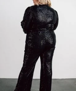 RR Brussels Sequin Jumpsuit | Black