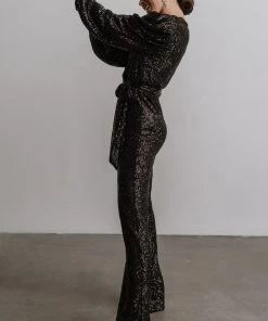 RR Brussels Sequin Jumpsuit | Black