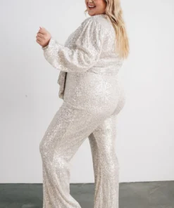 RR Brussels Sequin Jumpsuit | Cream 4 RR Brussels Sequin Jumpsuit | Cream