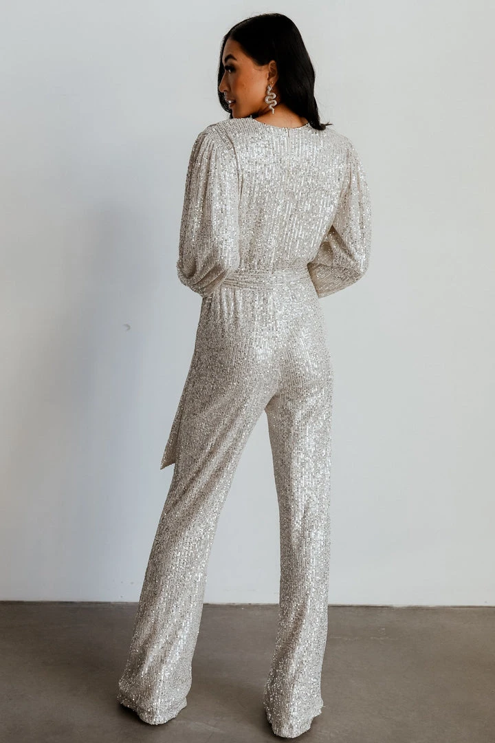 RR Brussels Sequin Jumpsuit | Cream RR Brussels Sequin Jumpsuit | Cream