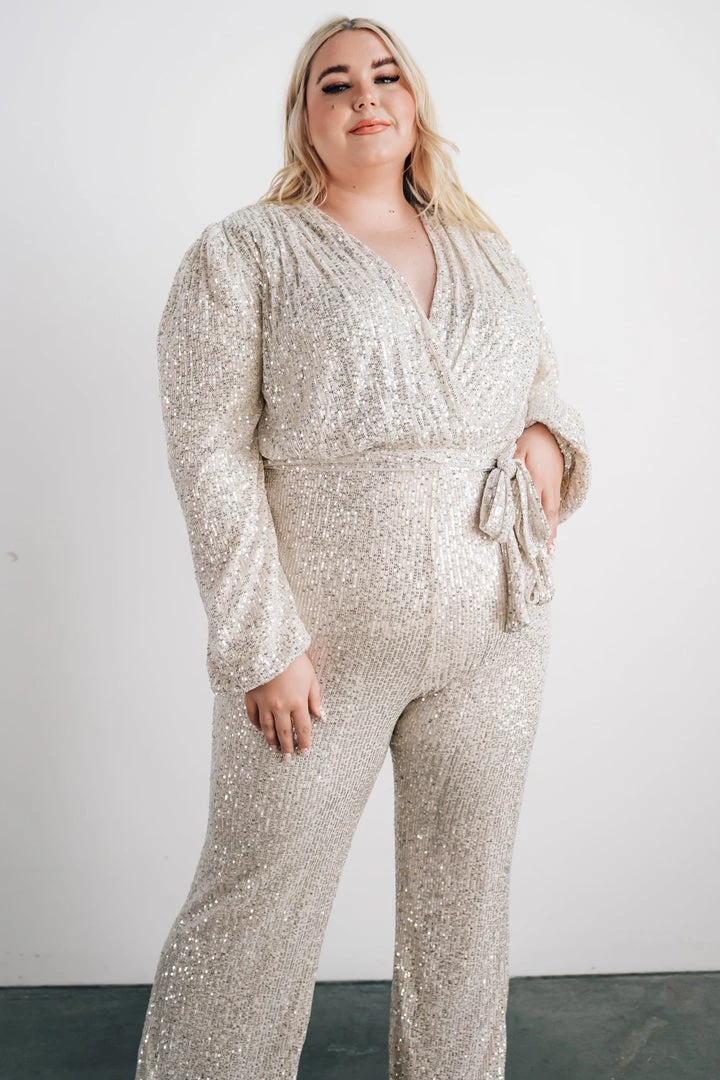 RR Brussels Sequin Jumpsuit | Cream RR Brussels Sequin Jumpsuit | Cream