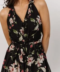 DD Brynn Mini Dress | Black Floral