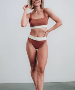 BJB Swim Cabo Bikini Top | Terracotta